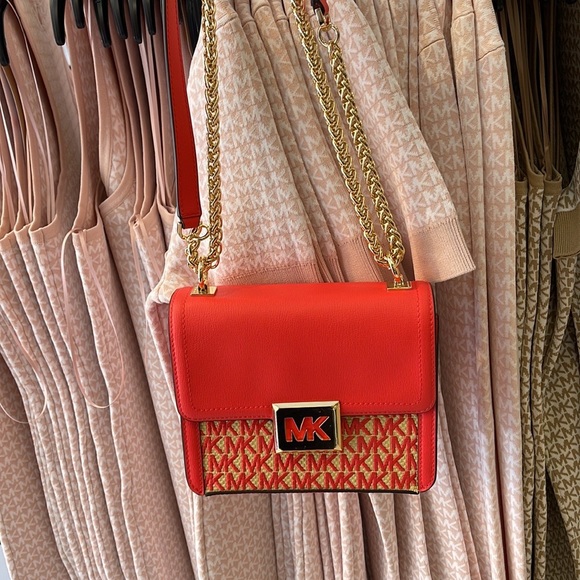 MICHAEL KORS SONIA SMALL SHOULDER XBODY Coral Reef - Picture 1 of 16